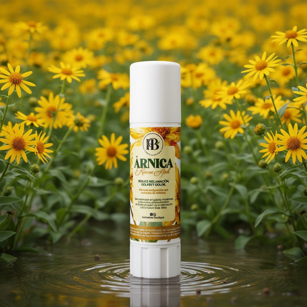 Mi tienda Herboteca Boutique Arnica Rescue Stick para alivio de inflamación y dolor, formato en barra.